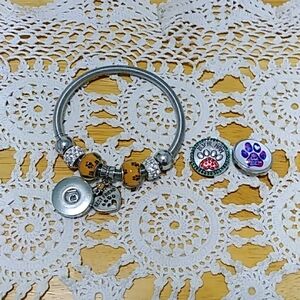 Doggie Lover Snap Jewelry - Stretch bracelet with snap buttons